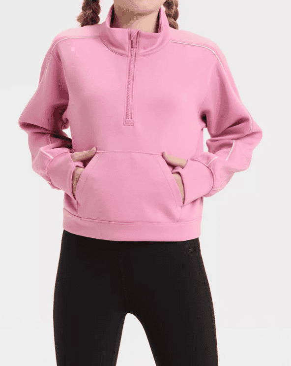Airy Half Zip Sweatshirt