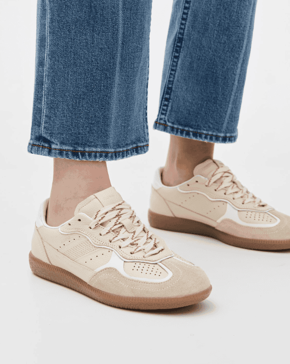 Aloha Cream Leather Sneakers