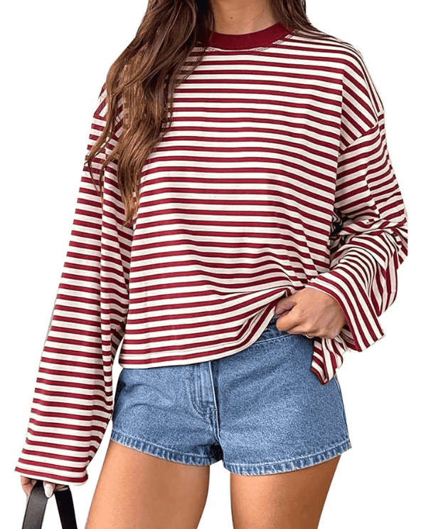 Amazon Long Sleeve Stripe Tee