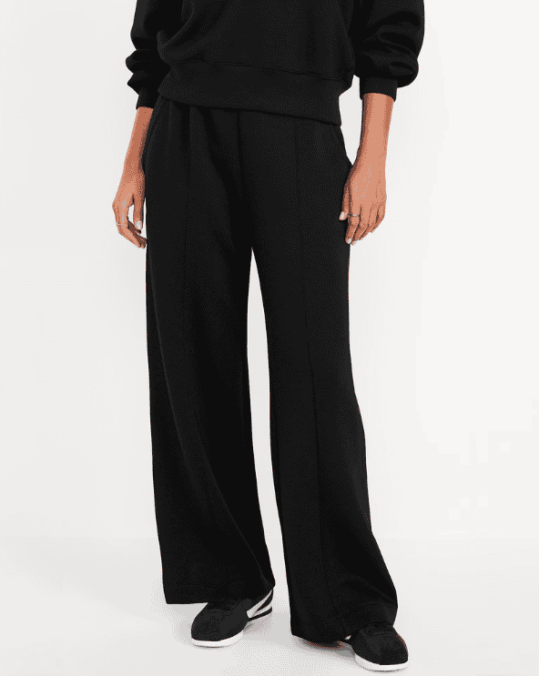 Bounce Fleece Wide-Leg Sweatpants
