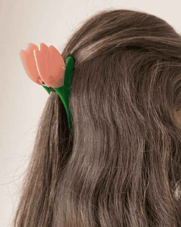 Rose Flower Hair Claw Clip