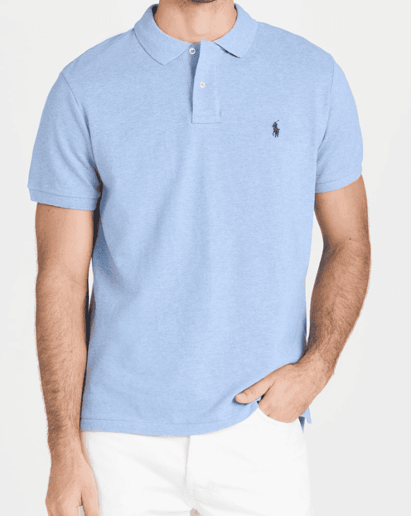 Custom Slim Fit Iconic Mesh Polo