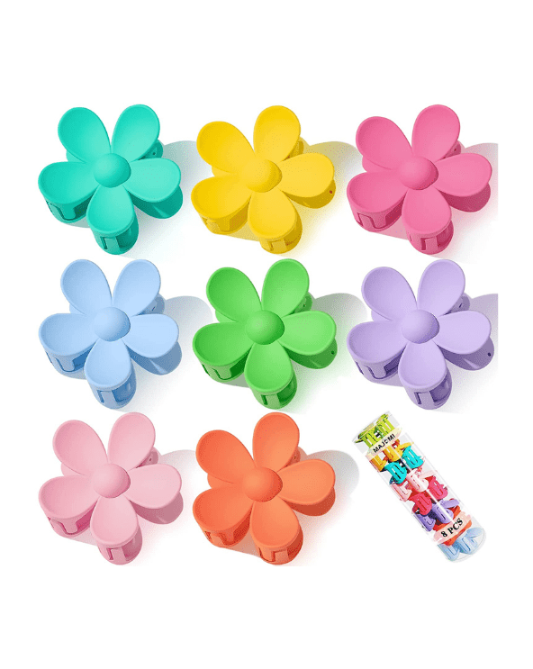 Flower Hair Claw Clips