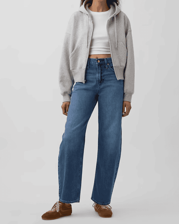 High Rise Barrel Jeans