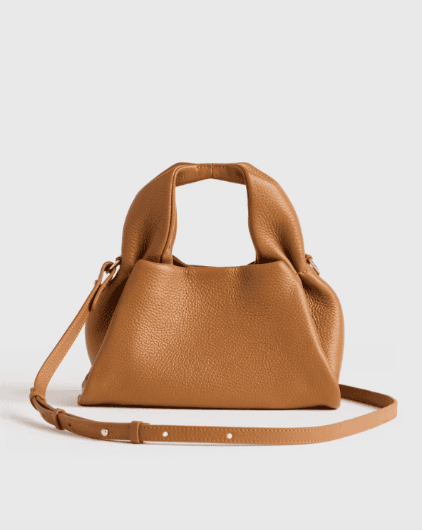 Italian Leather Trapeze Crossbody