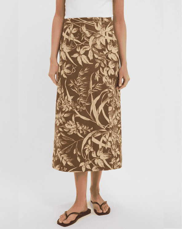 Linen Margot Wrap Skirt