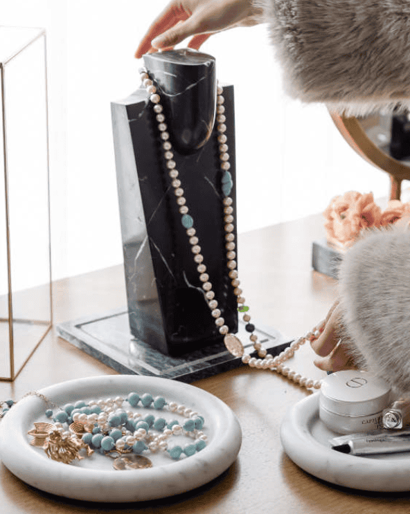 Marble Necklace Display
