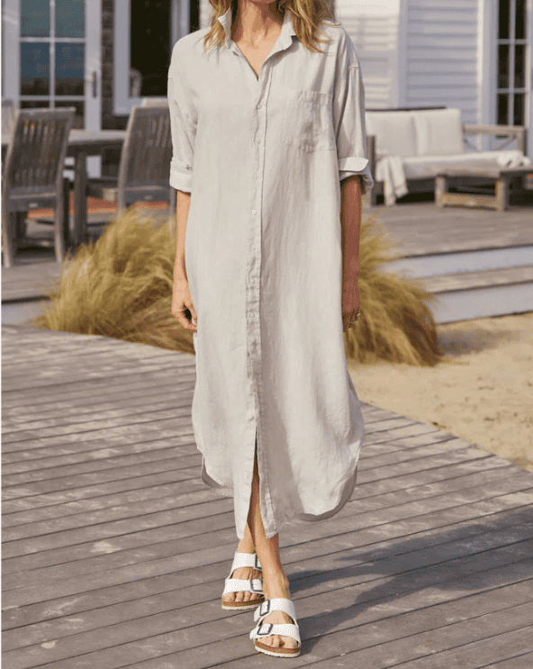 Megan Maxi Shirtdress
