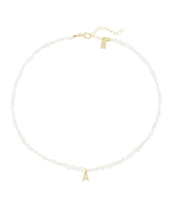 Pearl Initial Necklace