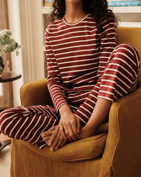 Pima Crew Long-Long Pajama Set