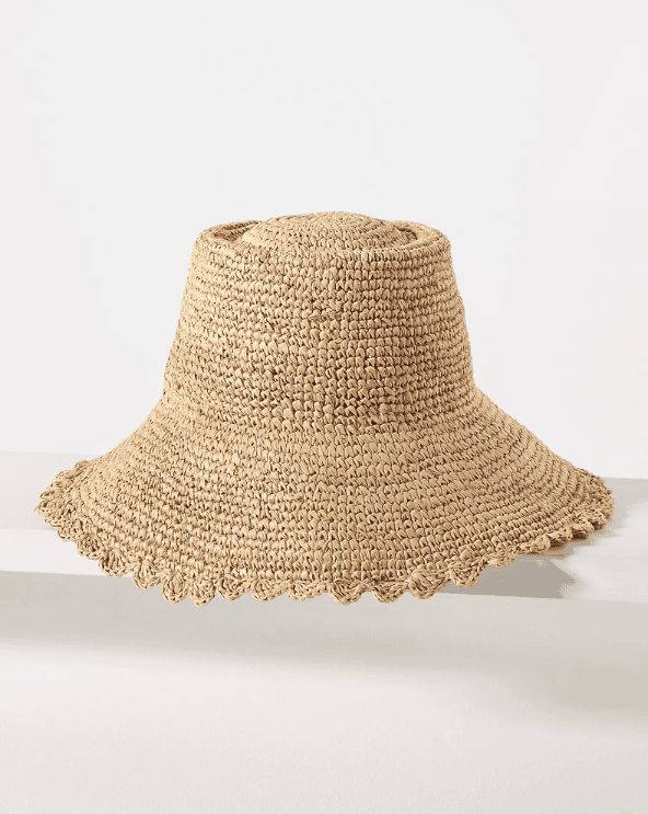 Raffia Boater Hat