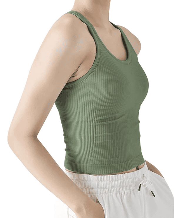 Ribbed Workout Tank Top