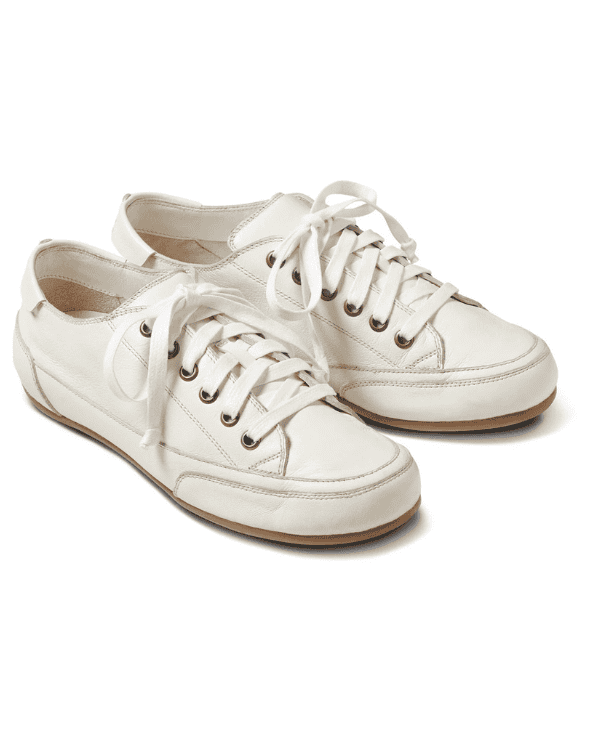 Sandpiper White Leather Sneaker