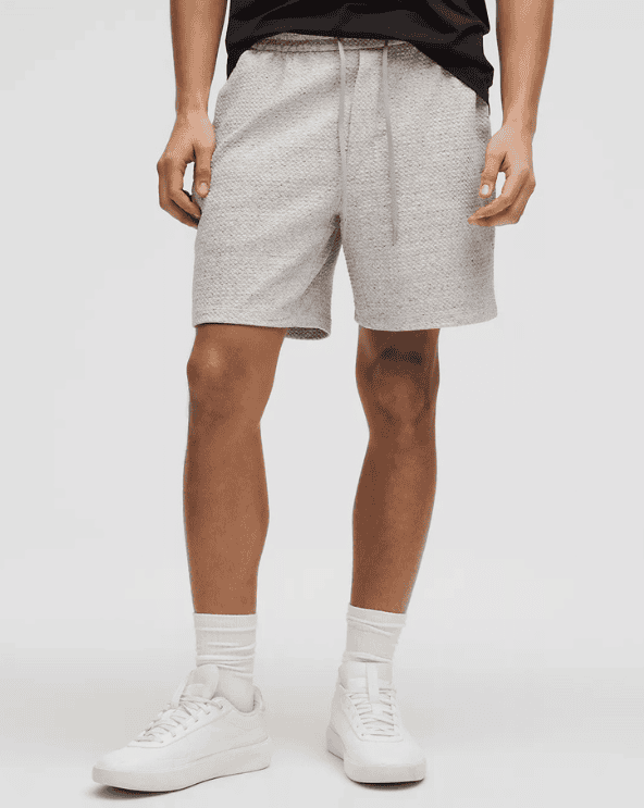 Textured Double-Knit Cotton Short