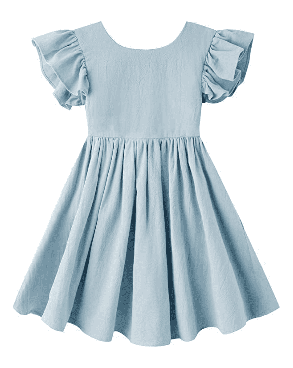 Toddler Girl Bow Back Dress